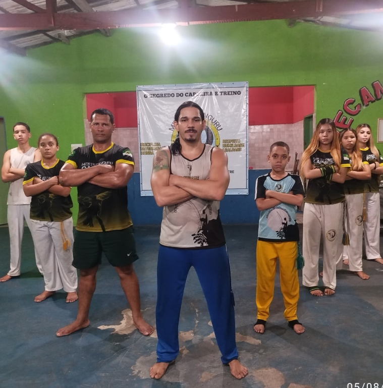 Capoeiristas em ação